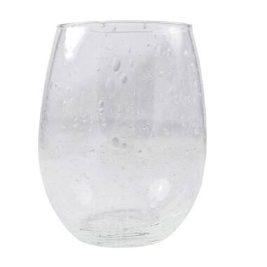 Bubble Glass Clear Wine Stemless