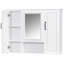 Armoire de rangement 36 po avec miroir et armoire de salle de bain murale-1649257165