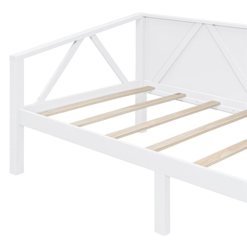 Lit de jour simple, blanc, Blanc