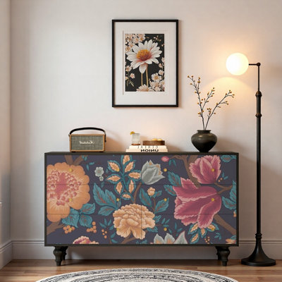 Armoire console en bois massif French French
