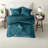 Luxurious Velvet Bedding Sets, Polyester Teal Glam Style For Home