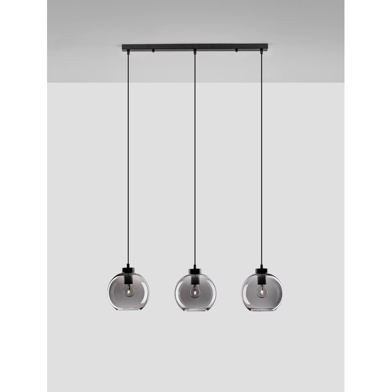3 - Light Black Kitchen Island Pendant