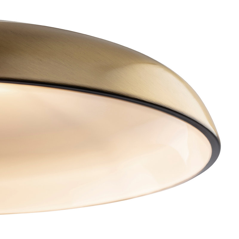 1 - Light Dome Pendant, Antique Brass