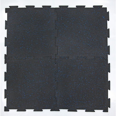 Carreau de caoutchouc emboîtable 20 po x 20 po x 3/8 po