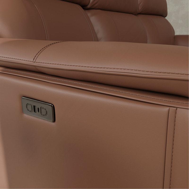 Power Reclining Sofa, Pecan