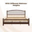 Base de lit plateforme en bois avec tête de lit arquée Annam-131557025-131557026