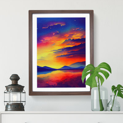 Sunset Over Mountains No.7 - Wall Art