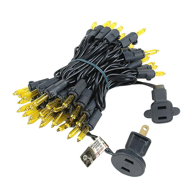 Mini-chaîne pour l’extérieur 11'50 ampoules Pirtle, Jaune, Noir