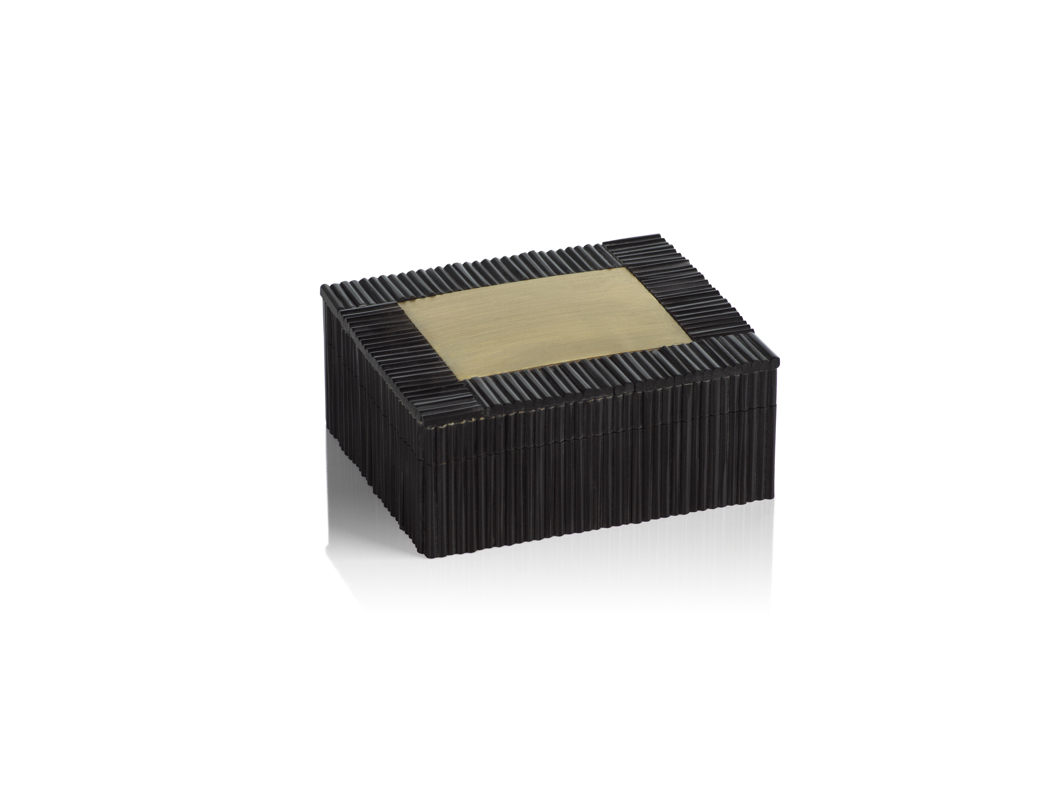 Red Barrel Studio® Resin Inlaid and Brass Decorative Box | Wayfair