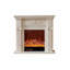Ivory White Oak Wood Landscape Electric Fireplace-108206094