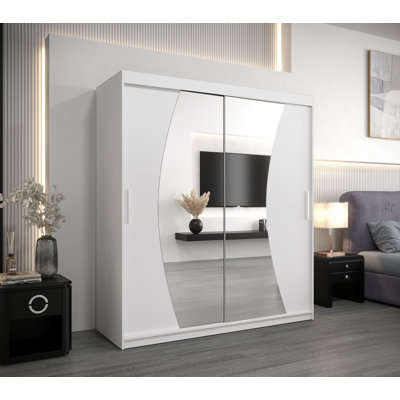 Asadulla 2 Door Solid + Manufactured Wood Wardrobe