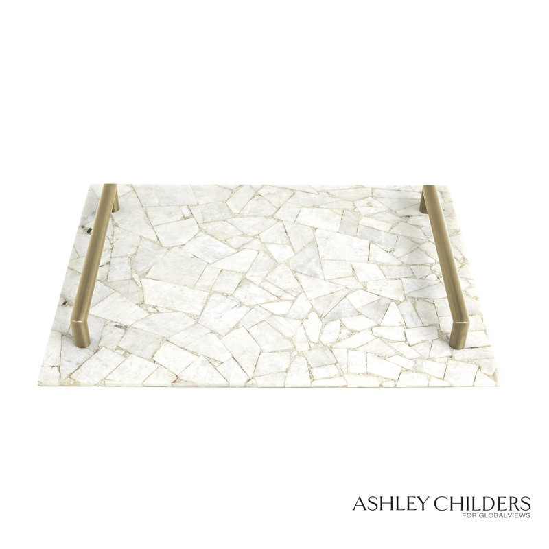 Gypsum Tray W/Brass Handles
