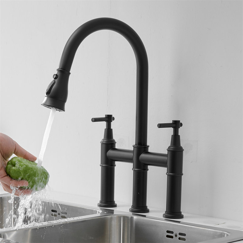 Robinet de cuisine Kiko Home, Noir mat