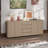 87'' W Curved Sideboard With 4 Doors And 4 Drawers