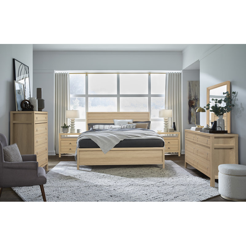 Wentworth Queen Panel Bed, Beige, Queen