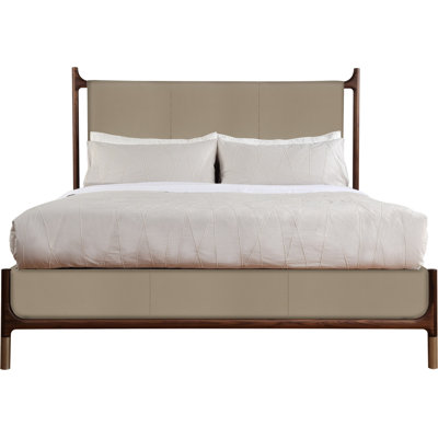 Walnut Grove Leather Bed