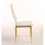ensemble de 4 chaises, couleur dorée, siège blanc