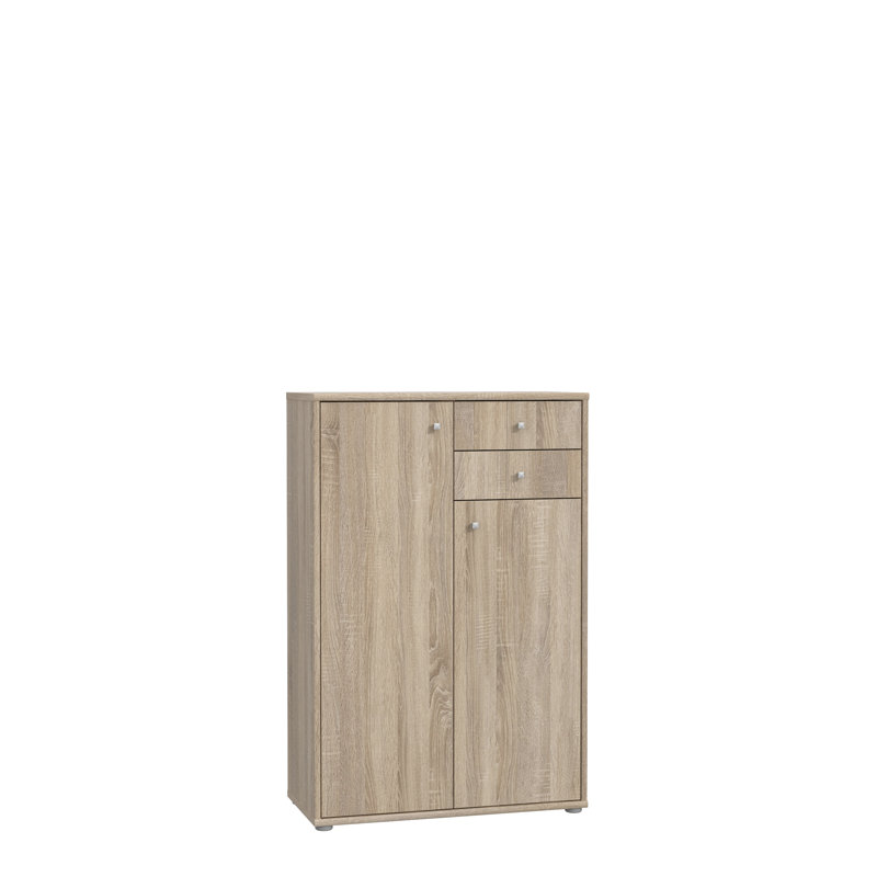 Amandla 73.7cm W 2 - Drawer Chest of Drawers, Sonoma Oak