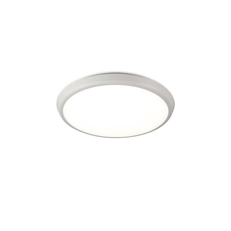 Aneto White LED Outdoor Flush Mount, 5cm H x 40cm W x 40cm D