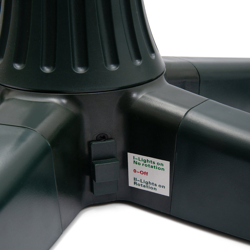 Support d'arbre de Noël rotatif 360 degrés, Vert