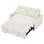Living Room Bed With 3 Adjustable Angles And Foam, Beige Pull-out Couch Foam Filler Levels
