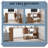 L Shaped Desk 360° Rotating Space Saving Minimalist Design-143569939