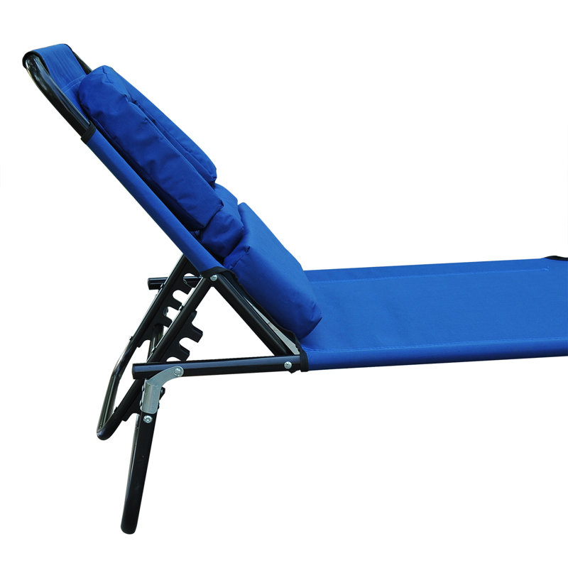 Caillo 75" Long Reclining Single Chaise, Blue