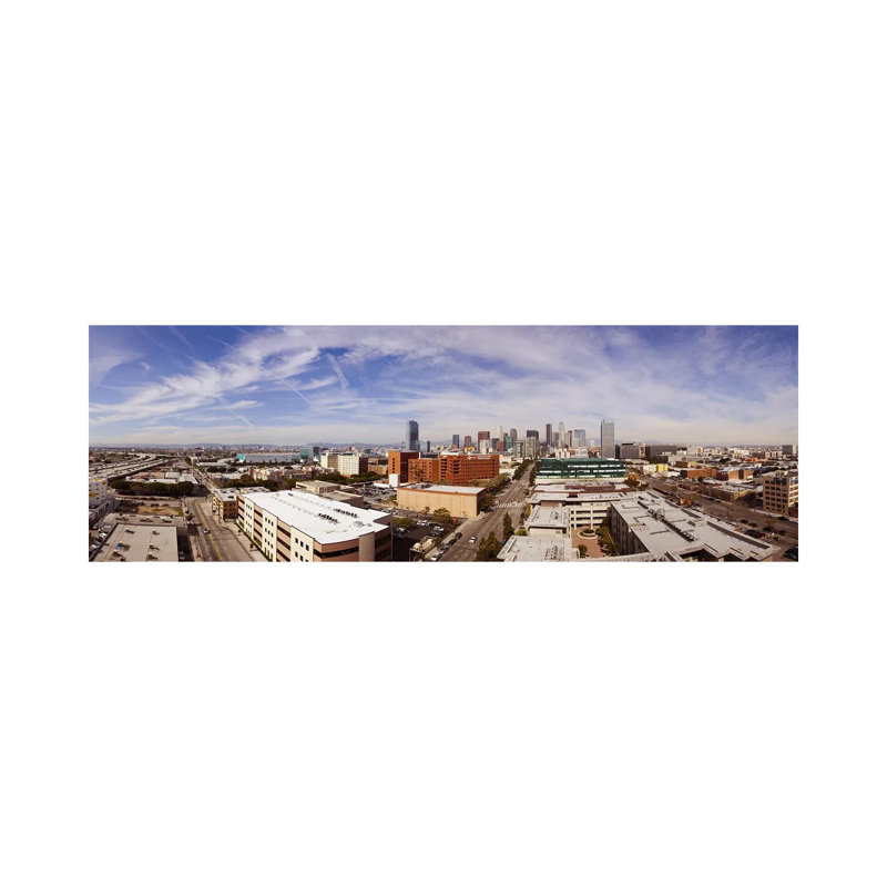 Buildings In Downtown Los Angeles, Los Angeles County, California, USA 2011 - Wrapped Canvas Panoramic Print