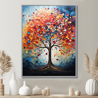 Colorful Maple Tree Melody I - Tree Maple Framed Prints