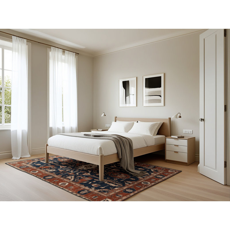 Tapis brun lavable à la machine, Rectangle 5 pi x 7 pi