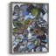 Reproduction encadrée en verre bleu Catalina Island - bois massif-323113330