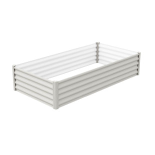 Lit de jardin rectangulaire en acier galvanisé 6 pi x 3 pi x 1,3 pi Hakea The Organic Garden Co