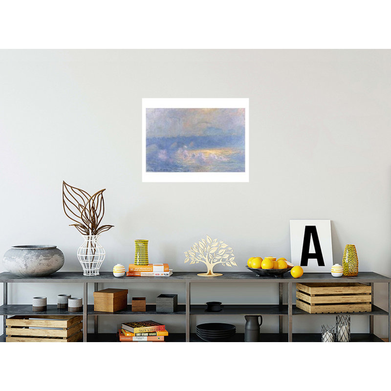 Waterloo Bridge Sunlight Effect with Smoke by Claude Monet - Giclee Print, 22" H x 28" W