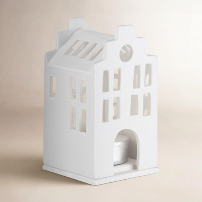 Village House Porcelain Lantern