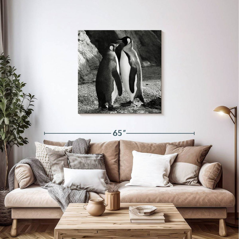 Crowle Penguin Kiss, 36" H x 36" W