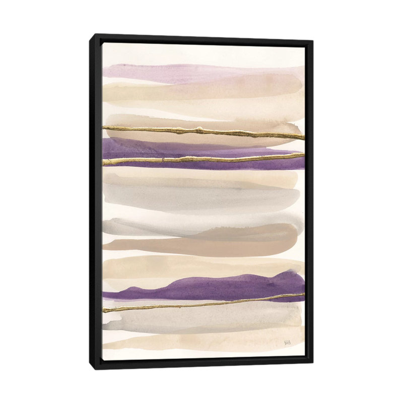 «Gilded Amethyst II Crop» par Chris Paschke, impression sur toile, H 26 po x l 18 po x P 1,5 po, Pas de tapis