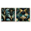 Gillis - Ensemble de 2 collages carrés à formes abstraites-102162236-102162230