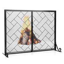 Fireplace Screen 4 Panel 51.5 x 32 Inches