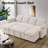 105" Pull Out Sofa Bed Sectional Sleeper Sofa With Storage,Pullout Modular Sectional Couches For Living Room, U Shaped Convertible Couch Bed For Apartment-497050202