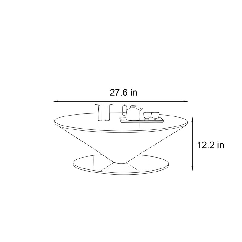 Table basse en pierre de style médiéval, H 12,2 po x l 27,6 po x P 27,6 po, Multicolor / Silver