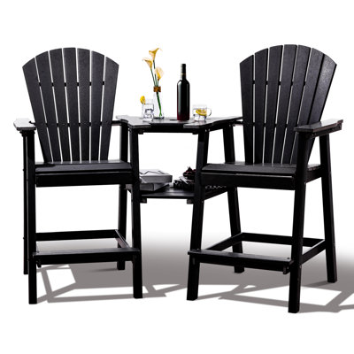 Maybeck 2-Piece Outdoor Adirondack Chair With Table