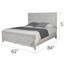Grand lit de style moderne en bois