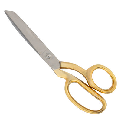 Sharp Fabric Scissors For Cutting Clothes - 8” Heavy Duty Steel Sewing Scissors For Fabric Cutting, Dressmaker, Tailor, Artist Or Leather - Sewing Shears With Knife Edge Blade By Kings County Tools