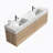 Bathroom Vanity With Sink And Storage Drawers, Wall Mounted Floating Bathroom Vanity For Modern Bathroom