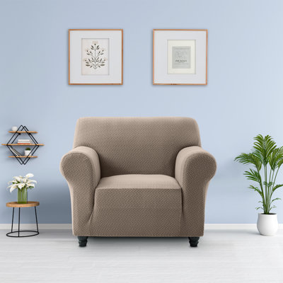 Luxury Microfiber Spandex Box Cushion Sofa Slipcover – Soft, Breathable, Wrinkle-Resistant & Durable Anti-Slip Furniture Protector