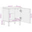 Landingville 40cm W Solid Wood Bedside Table
