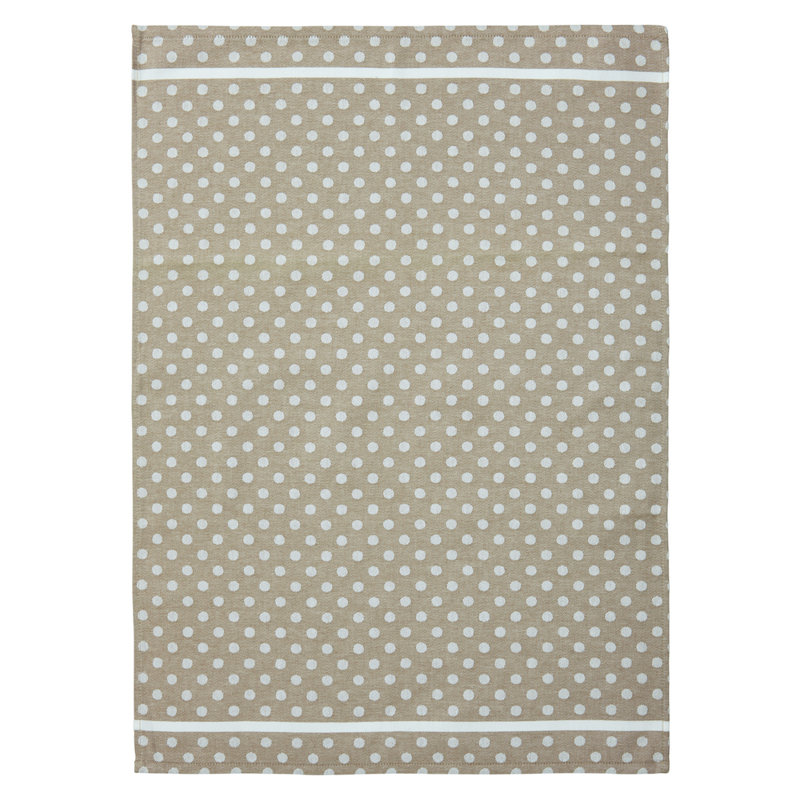 Cotton Jacquard Tea Towel Kitchen Towel, Chestnut