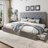 Silvester Modern Upholstered Platform Storage Bed with Wooden Slats, no box spring needed-87771810-86592363