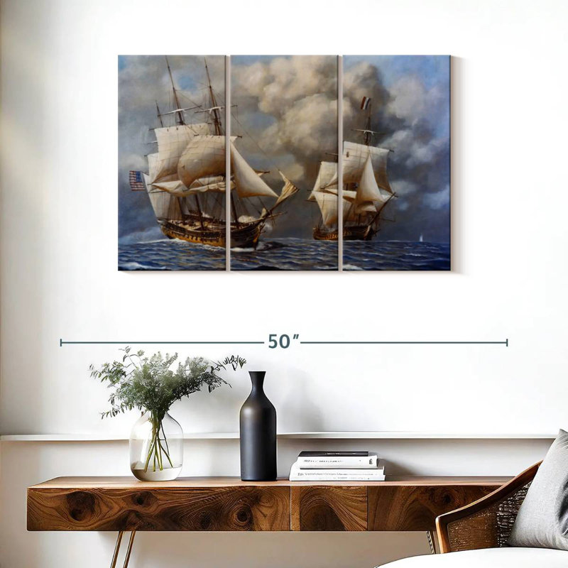 Mehar Naval Battle, 24" H x 38" W