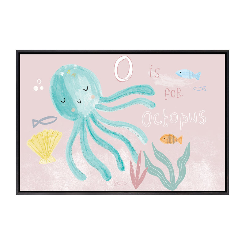 «Everyday Under the Sea II» par Lisa Barlow - impression d'art graphique, H 26 po x l 40 po x 1,5 po, Pas de tapis